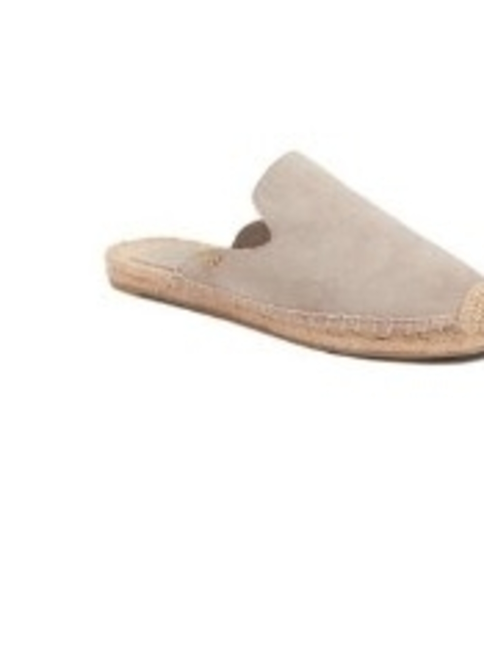 Tory Burch Max Suede Slide Mule - Beige Women’s Slip-On